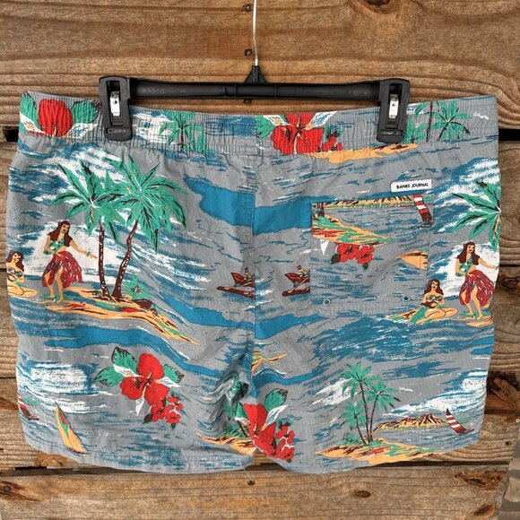 Banks Journal Mens Sz 38 Blue Board 5" Shorts Surf Short Trunks - Picture 7 of 9